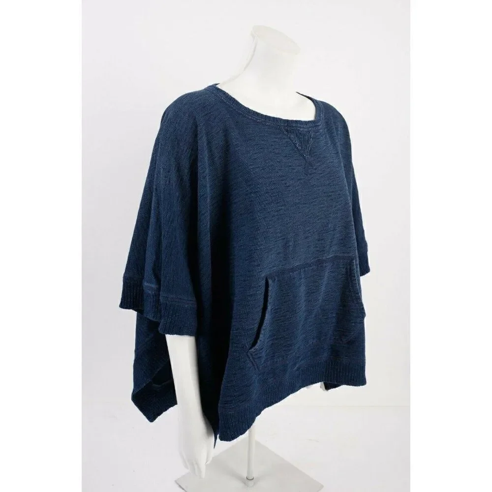 Polo Ralph Lauren Women Poncho Shawl Cape Shirt XS